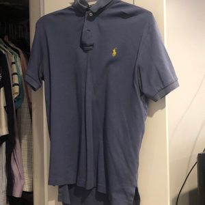 Blue Ralph Lauren Polo yellow horse